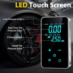 Wireless Air Pump 150psi Touch Screen Portable Electric Tire Inflator For Car Bicycle Motorcycle Mini Air Compressor Injector