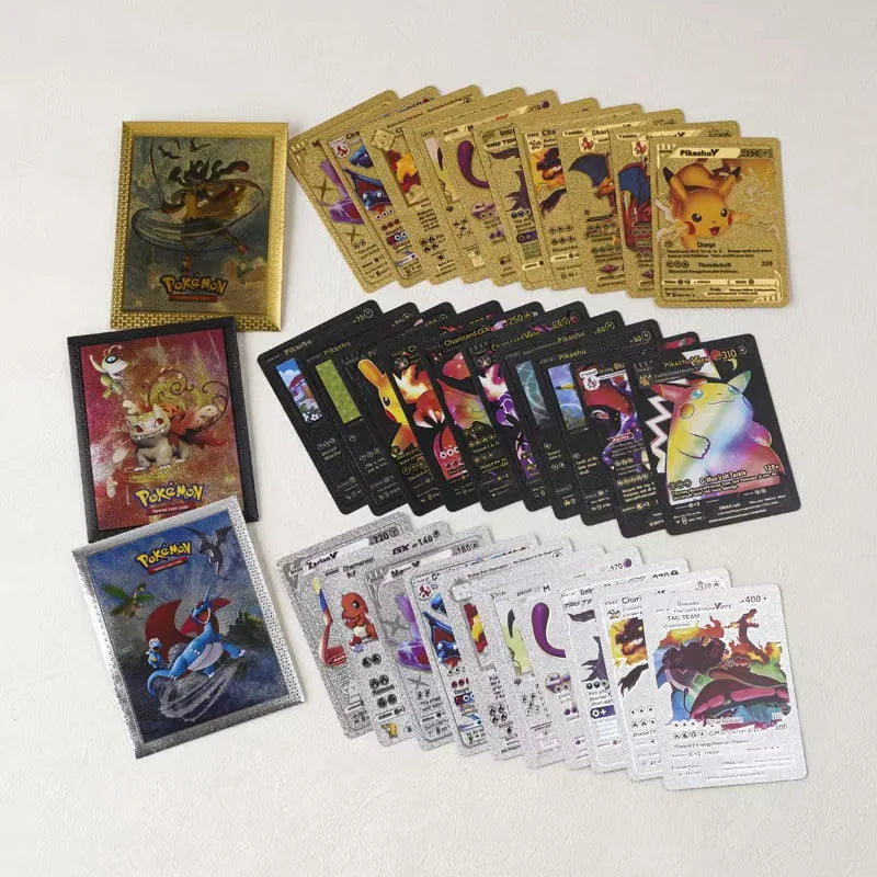 ⚡🐉 Golden Pokémon Card – Pikachu VMAX / GX / EX / V – Rare Collectible