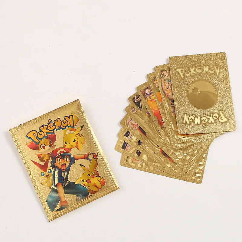 ⚡🐉 Golden Pokémon Card – Pikachu VMAX / GX / EX / V – Rare Collectible