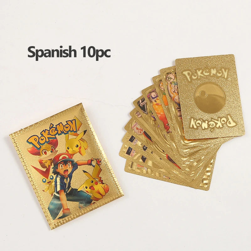 ⚡🐉 Golden Pokémon Card – Pikachu VMAX / GX / EX / V – Rare Collectible