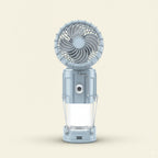 ☀️🌬️ 4-in-1 Solar Rechargeable Fan & Camping Night Light with Power Bank