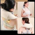 💆‍♀️ 20W Beige Neck & Shoulder Massager – Wireless Kneading Massage Shawl