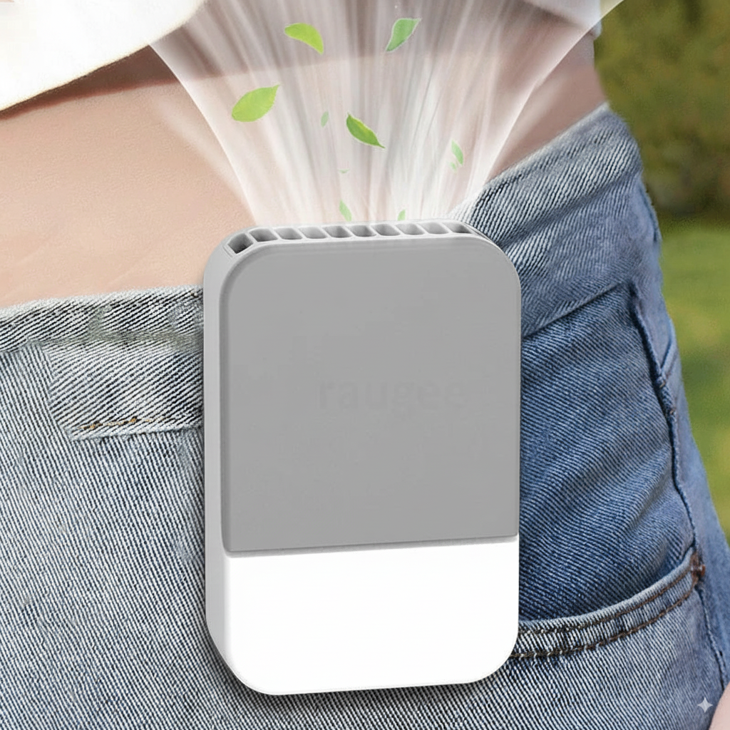 🌀 ❄️ 4-in-1 Portable Rechargeable Fan | Handheld, Neck, Waist & Desk