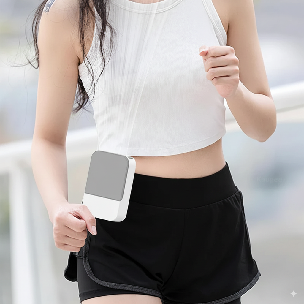 🌀 ❄️ 4-in-1 Portable Rechargeable Fan | Handheld, Neck, Waist & Desk
