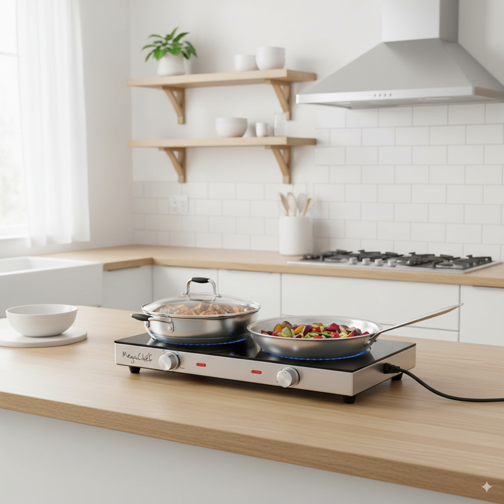 🍳 Ceramic Infrared Double Cooktop – Electric Dual Burner 🔥