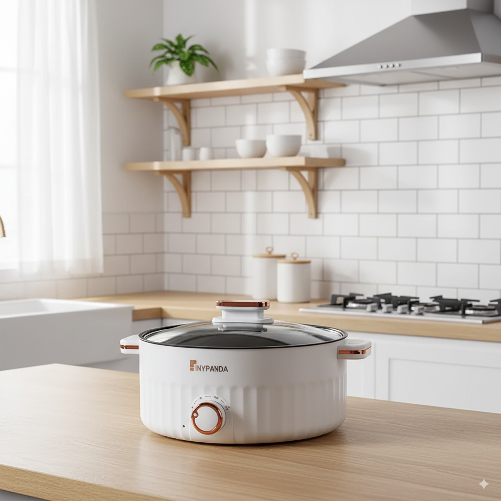 🍲 Portable Electric Multifunctional Cooker – Double Layer Hot Pot ⚡