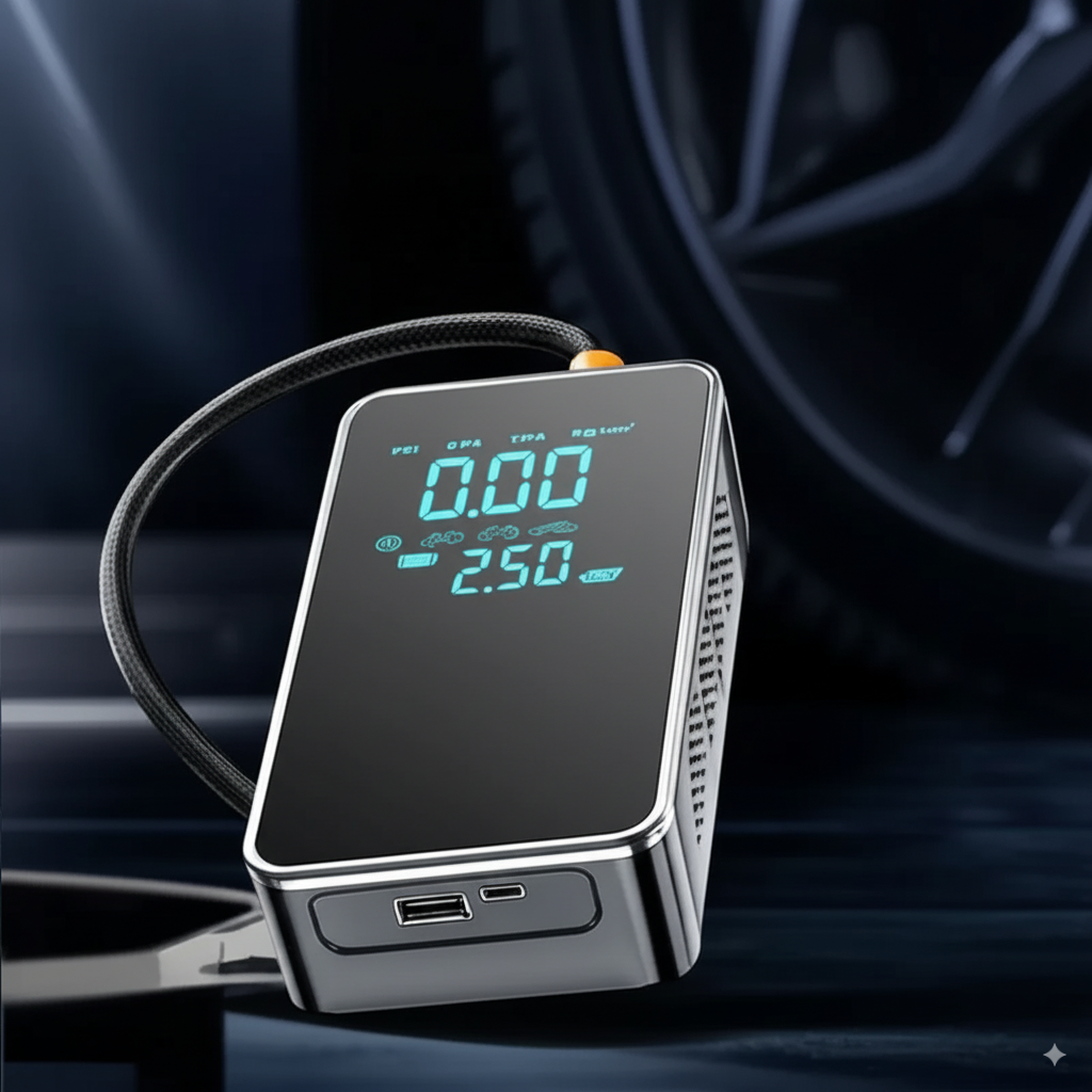 Wireless Air Pump 150psi Touch Screen Portable Electric Tire Inflator For Car Bicycle Motorcycle Mini Air Compressor Injector