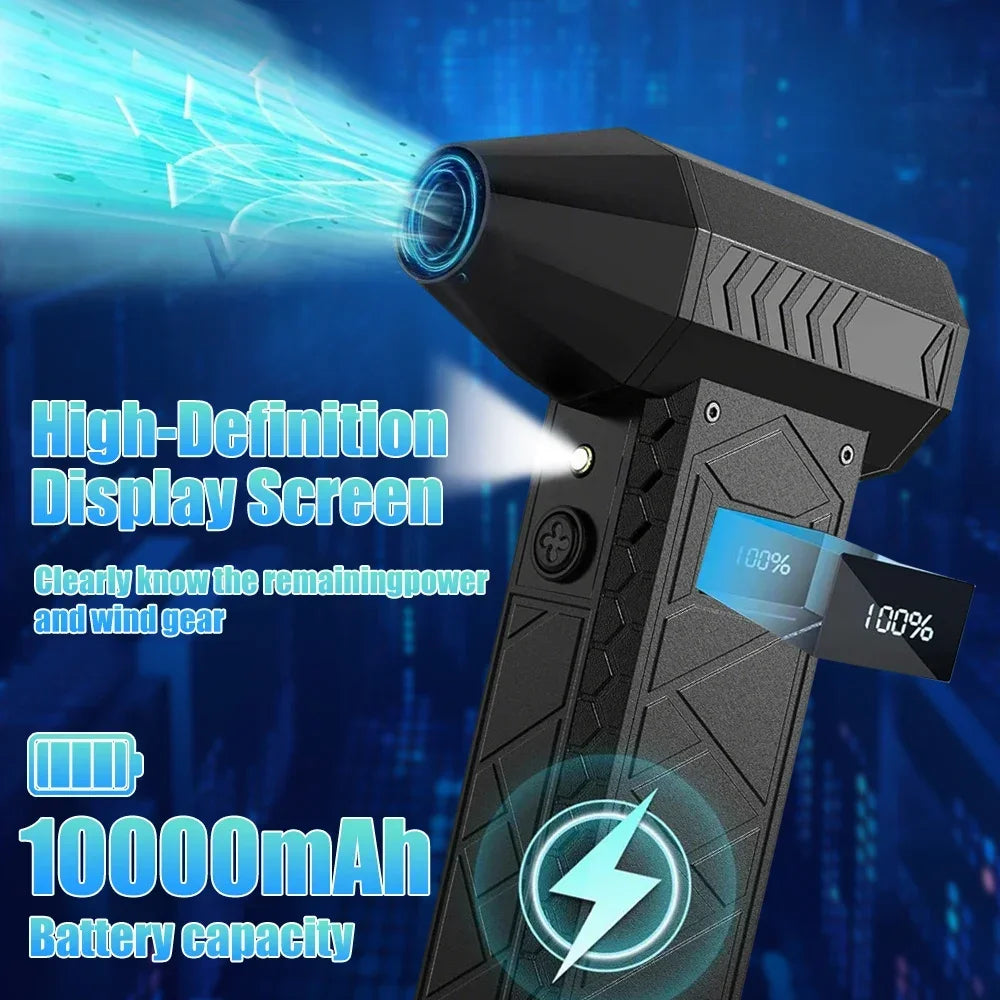 💨Mini Turbo Jet Fan 180,000RPM – Powerful Cordless Cleaning Tool
