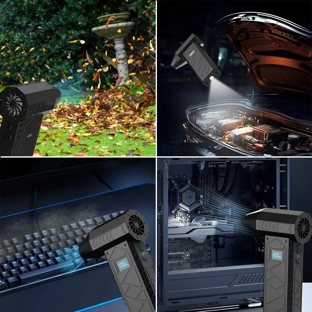 💨Mini Turbo Jet Fan 180,000RPM – Powerful Cordless Cleaning Tool