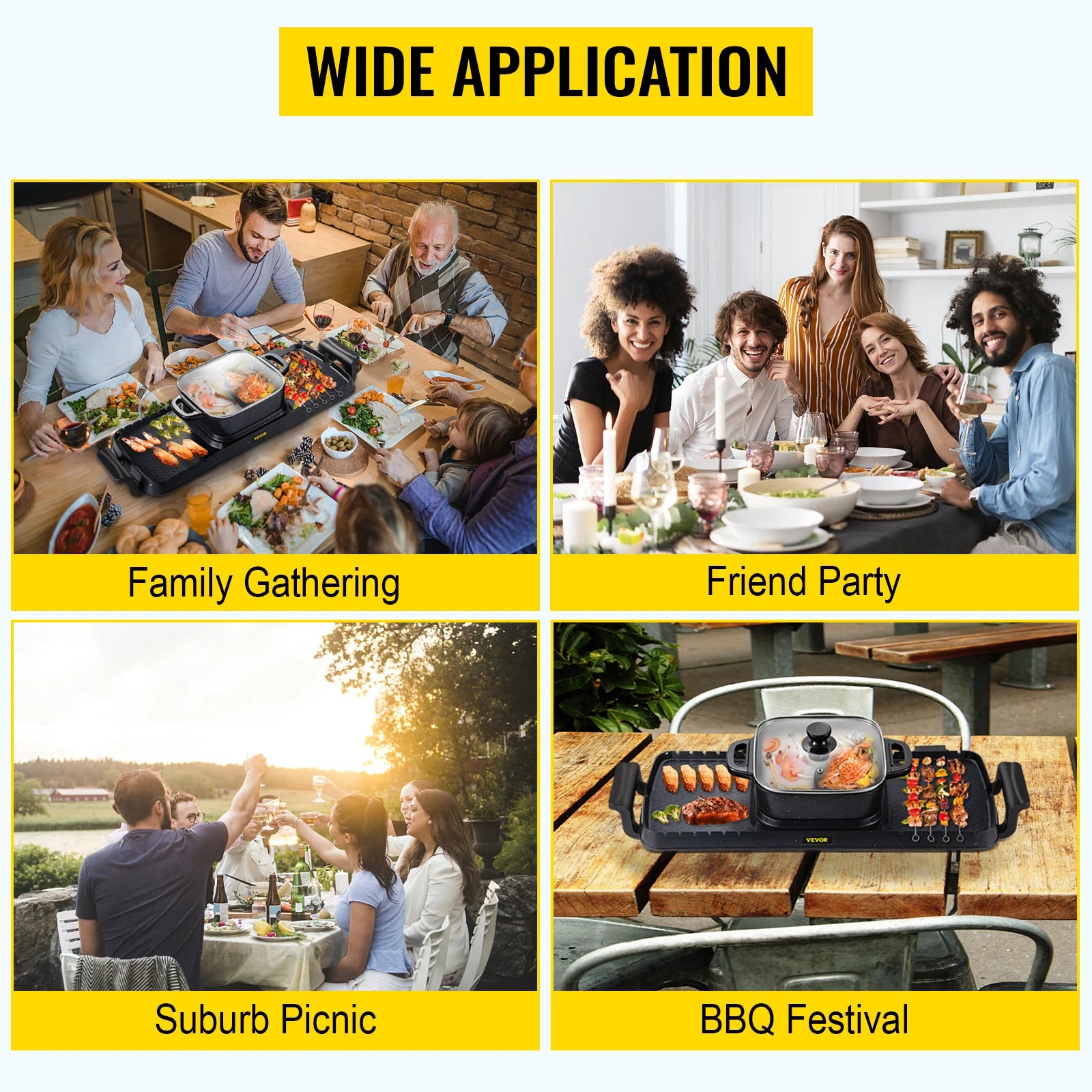 🍲🔥 SucceBuy Hot Pot & BBQ Grill 2 en 1