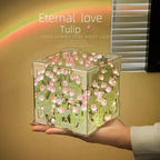 🌷 DIY 3D Tulip Flower Sea Night Lamp Kit – Romantic Creative Gift