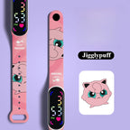 ⏰ Pokemon Strap LED Electronic Watch – Cute Pikachu & Gengar Design