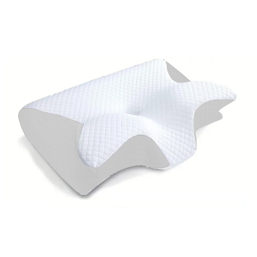 🛏️ Memory Foam Wedge Neck Pillow – Anti-Snore & Anti-Apnea Support