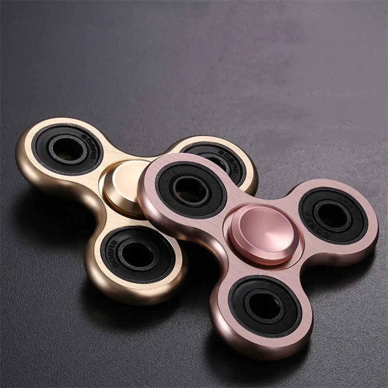 🌀 Aluminum Alloy Fidget Spinner – Stress Relief Toy for Adults & Kids