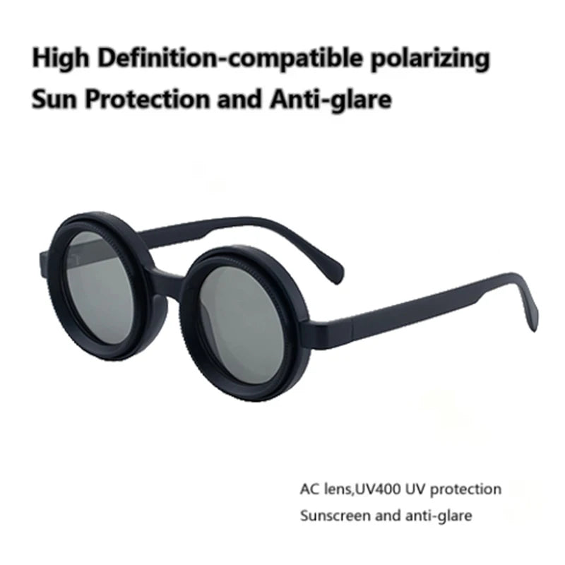 🕶️ Steampunk Polarized Sunglasses – Unique Style with UV400 Protection 😎