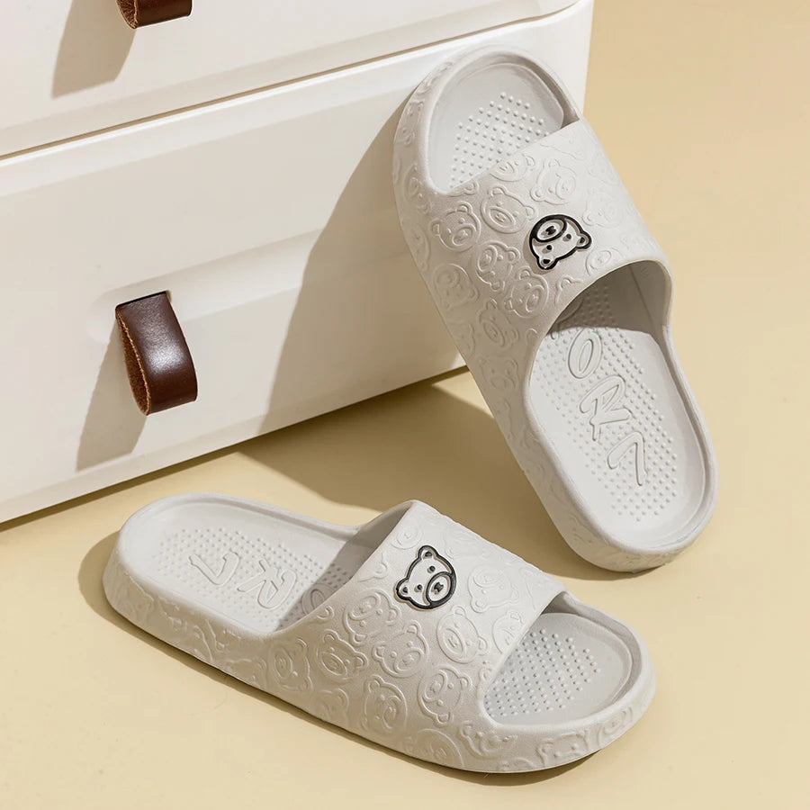 🩴 NoEnName_Null Men’s Indoor Platform Slippers
