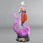 🌀 25cm Anime Dragon Ball Son Goku Action Figure – Ultra Instinct Super Saiyan Light-Up Statue