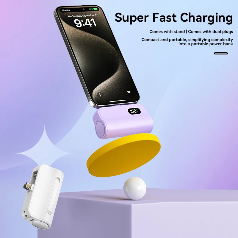 🔋 Xiaomi Mini Power Bank 50,000mAh ⚡ | 2 en 1 | Carga Rápida y Pantalla Digital 📱