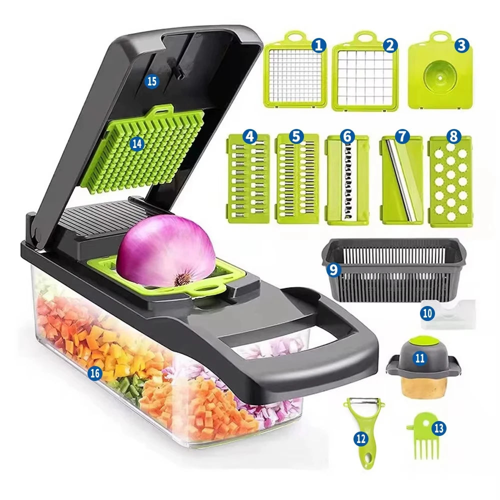 🥗 Fruit & Vegetable Slicer & Grater | Safe, Lightweight & Easy to Use