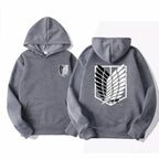 ⚔ Attack on Titan Hoodie – Unisex Anime Streetwear Pullover