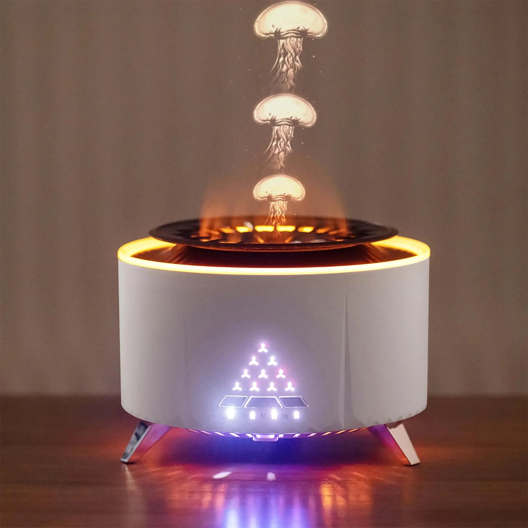 🌋 Volcano Jellyfish Mist Essential Oil Diffuser – 350ml, Night Light, Ultrasonic Cool Mist