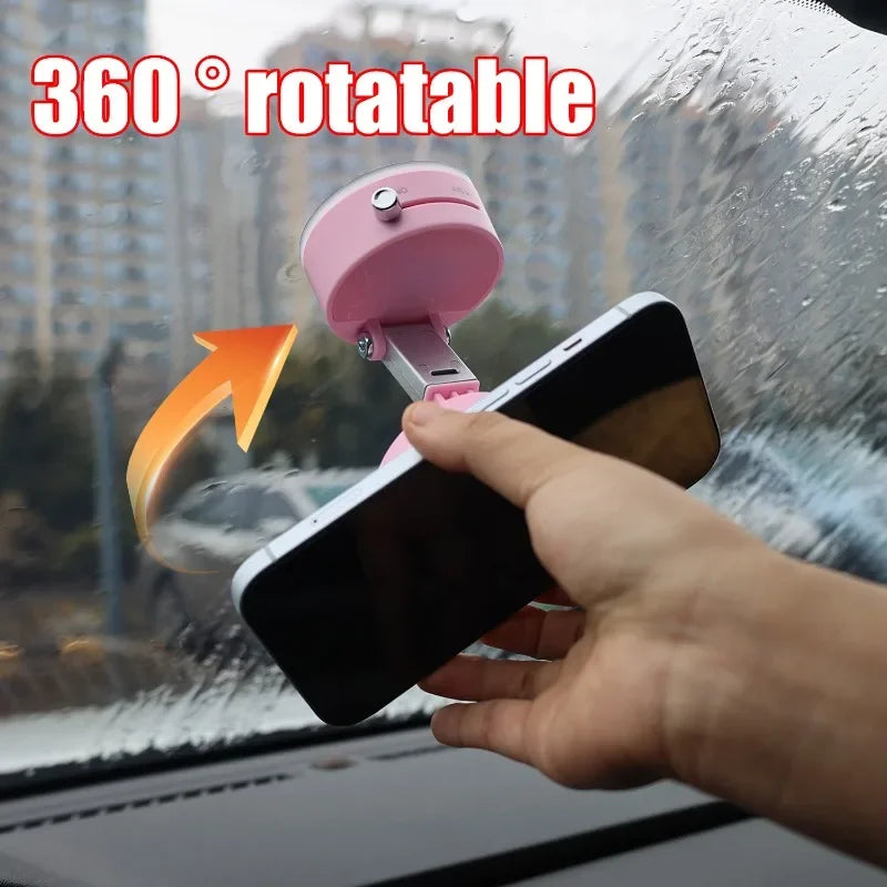 📱 Vacuum Adsorption Magnetic Phone Mount – Double-Sided Hands-Free Holder