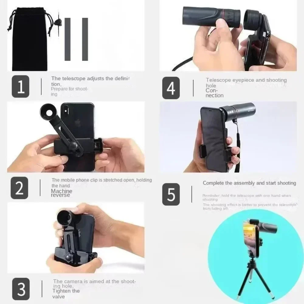 🔭 High-Power Astronomical Monocular Telescope