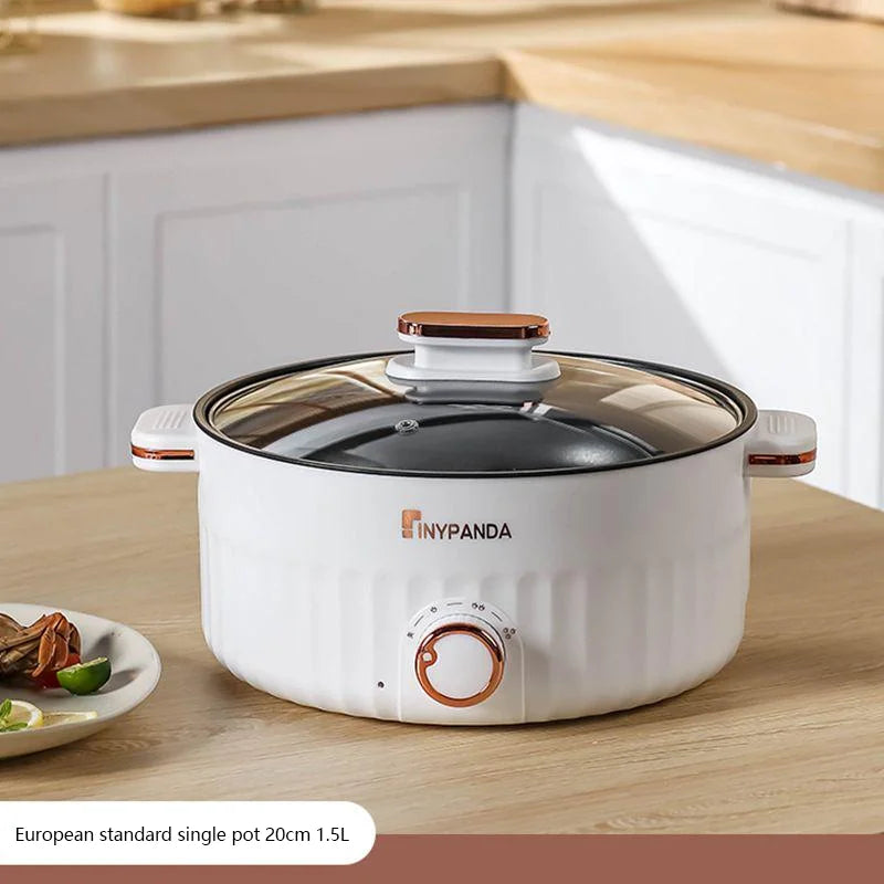 🍲 Portable Electric Multifunctional Cooker – Double Layer Hot Pot ⚡