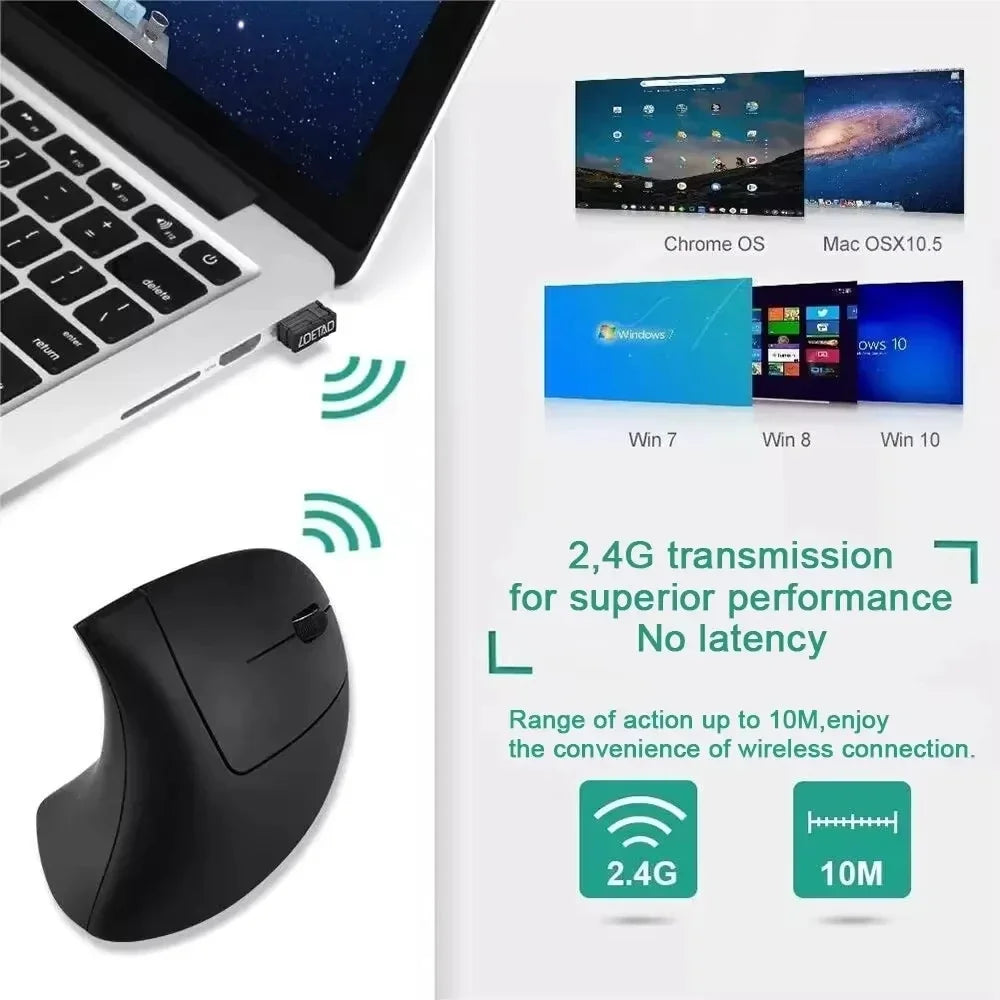 🖱️ XIKCU 2.4GHz Wireless Mouse – 1600 DPI