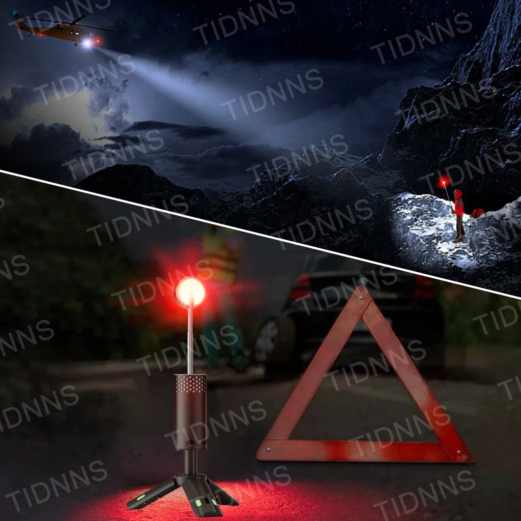 🏕️ Telescopic Rechargeable Flashlight 10,000mAh 🔋 | Camping, Fishing, Emergencies & Ambient Light 🌙