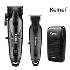 ✂️ Kemei Professional Hair Clippers & Shavers – Rechargeable Electric Grooming Tools