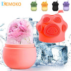 ❄️ Silicone Ice Cube Trays & Facial Massager – Beauty Lifting & Contouring