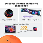 🌌 3D Crystal Ball with Video Projection – Artistic Desktop Decor & Collectible Gift
