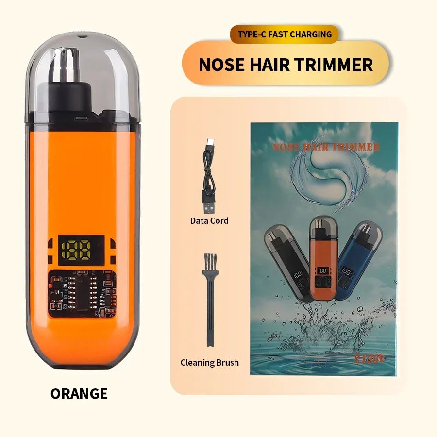 ✂️ 2 in 1 Electric Ear & Nose Hair Trimmer – Portable Professional Grooming Tool