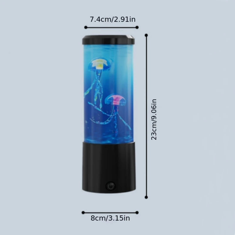 🪼 8-Inch Jellyfish Night Lamp – Color Changing LED Lava Lamp