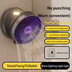 🌬️ Xiaomi 4-in-1 Multifunctional Portable Fan – Rechargeable Desktop & Wall-Mounted with Night Light