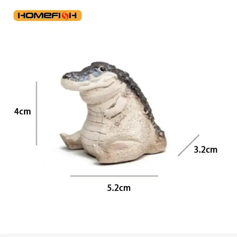🐊 Handmade Small Crocodile Tea Pet – Boutique Tea Ceremony Ornament