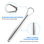 👅 Premium Stainless Steel Tongue Scraper – Cleaner for Adults & Kids