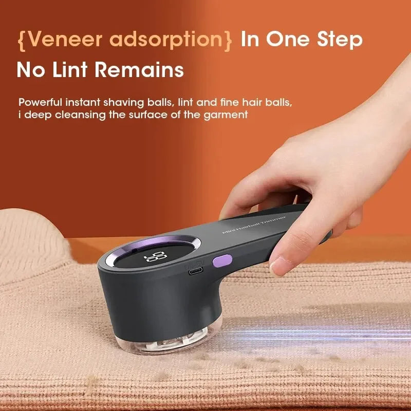 🔌 DINRGO LED Digital Fabric Lint Remover – Rechargeable Clothes Defuzzer