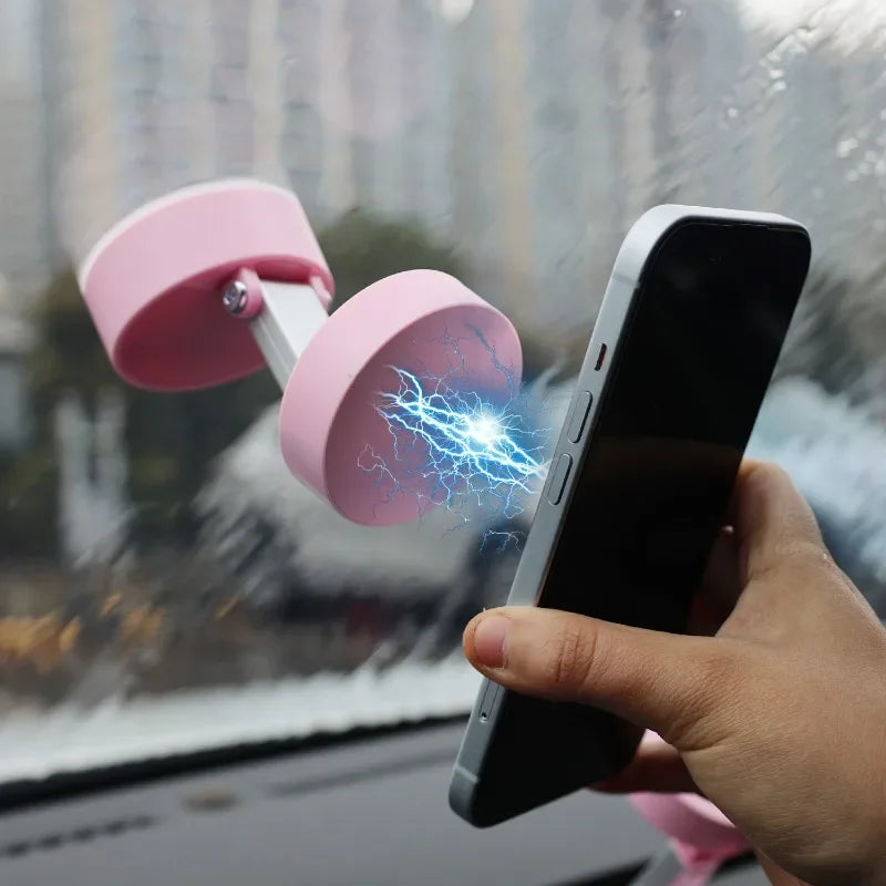 📱 Vacuum Adsorption Magnetic Phone Mount – Double-Sided Hands-Free Holder