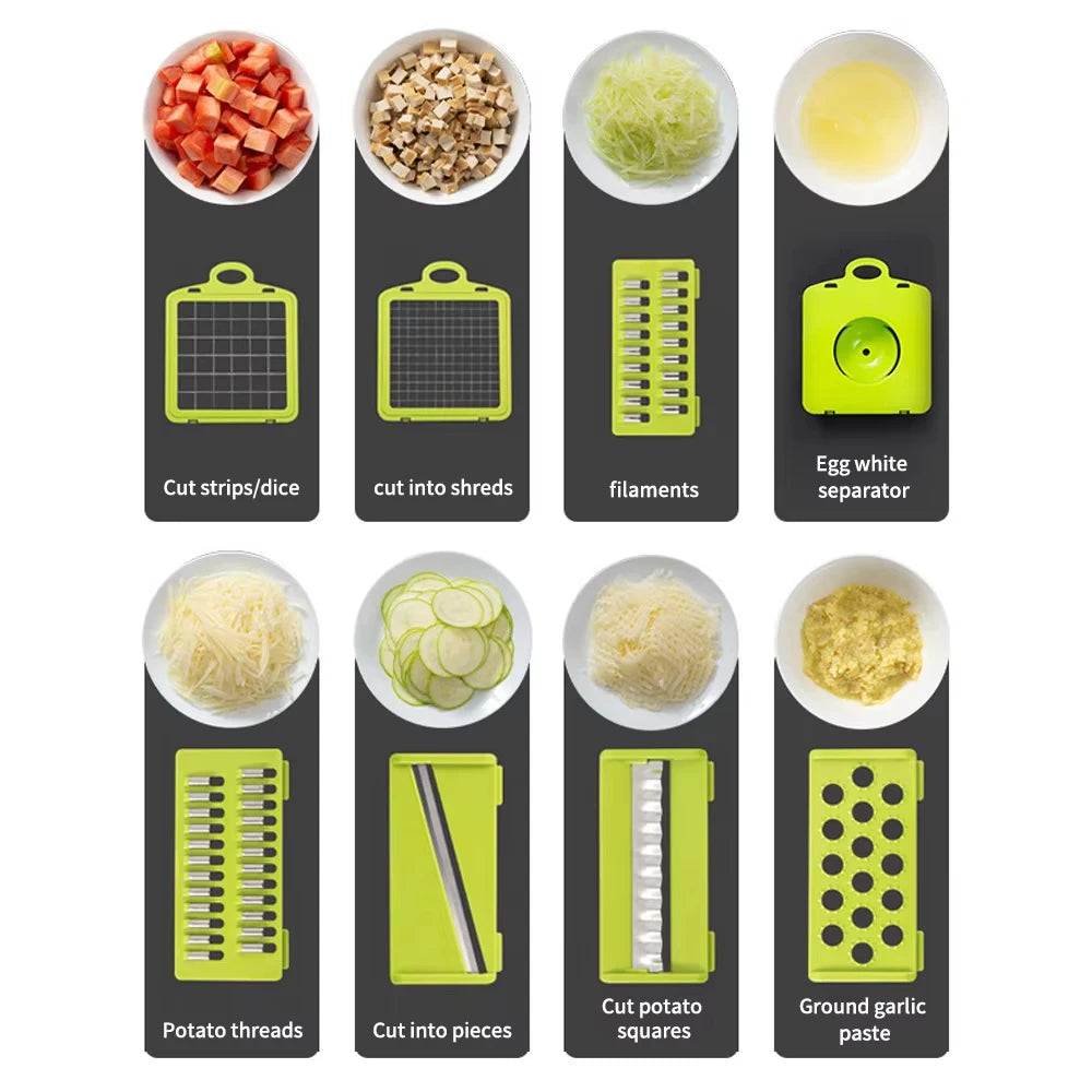 🥗 Fruit & Vegetable Slicer & Grater | Safe, Lightweight & Easy to Use