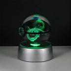 🪐 Pokémon 3D Crystal Ball LED Night Light – Pikachu, Gengar, Eevee & Mewtwo
