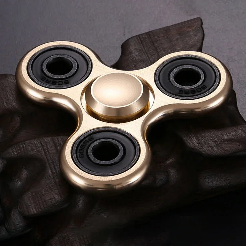 🌀 Aluminum Alloy Fidget Spinner – Stress Relief Toy for Adults & Kids