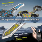 🛩️ 2025 RC Flying Sword Drone with Brushless Motor & RGB Lights
