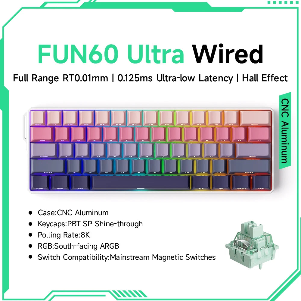 ⌨️ AKKO MonsGeek FUN60 Series Mechanical Keyboard – 61 Keys