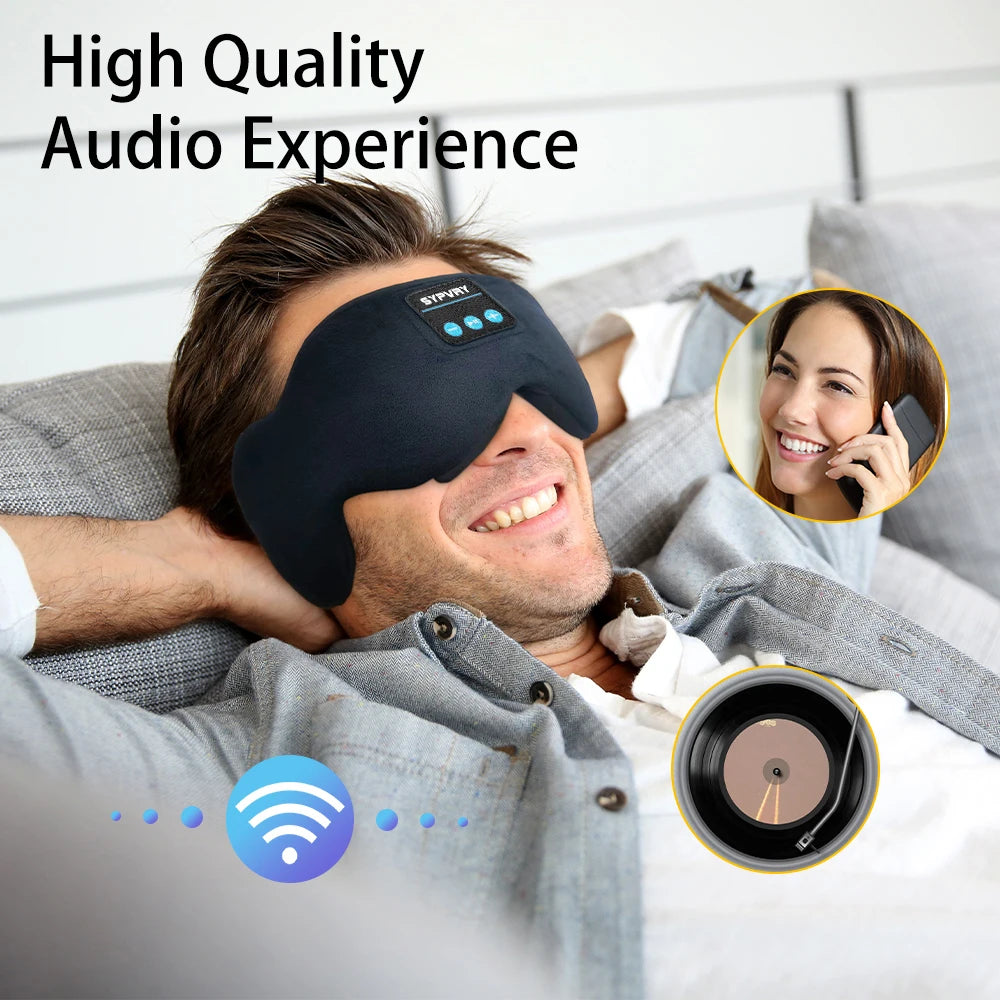 🌙 Sleep Mask with Bluetooth 5.3 Headphones – Sleep Better, Listen Better 🎧