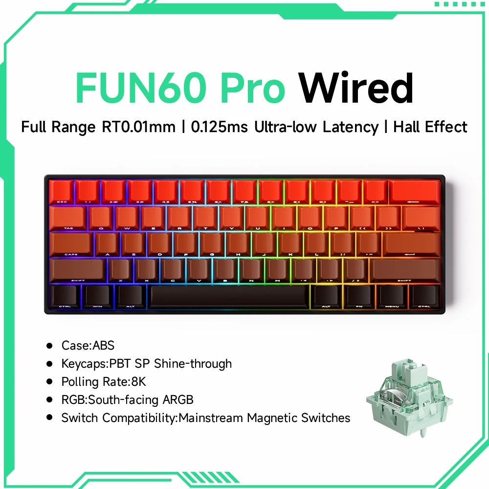 ⌨️ AKKO MonsGeek FUN60 Series Mechanical Keyboard – 61 Keys