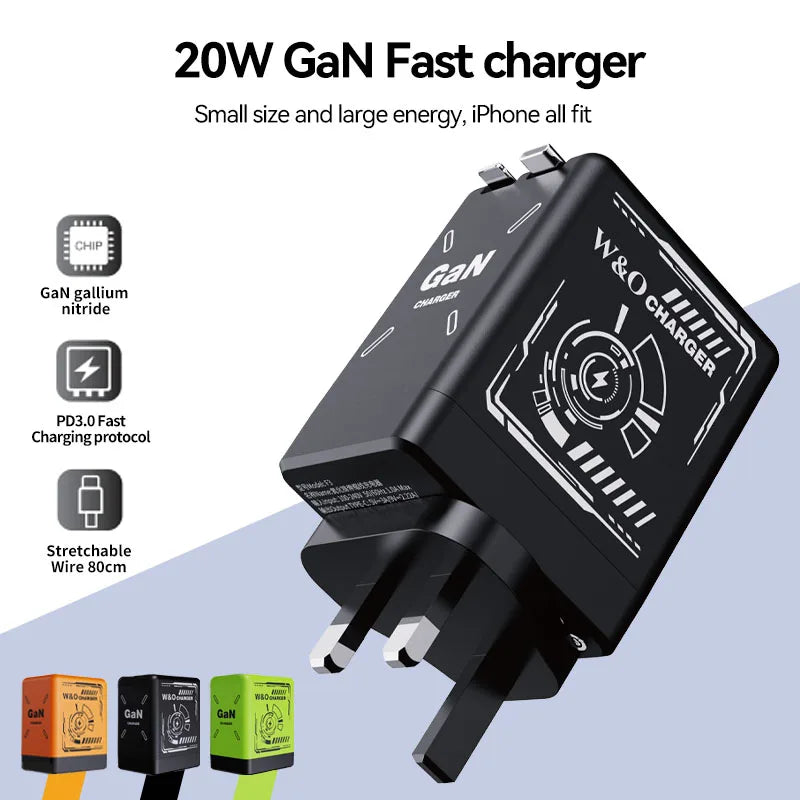 ⚡ GaN USB-C Charger 20W 🔌
