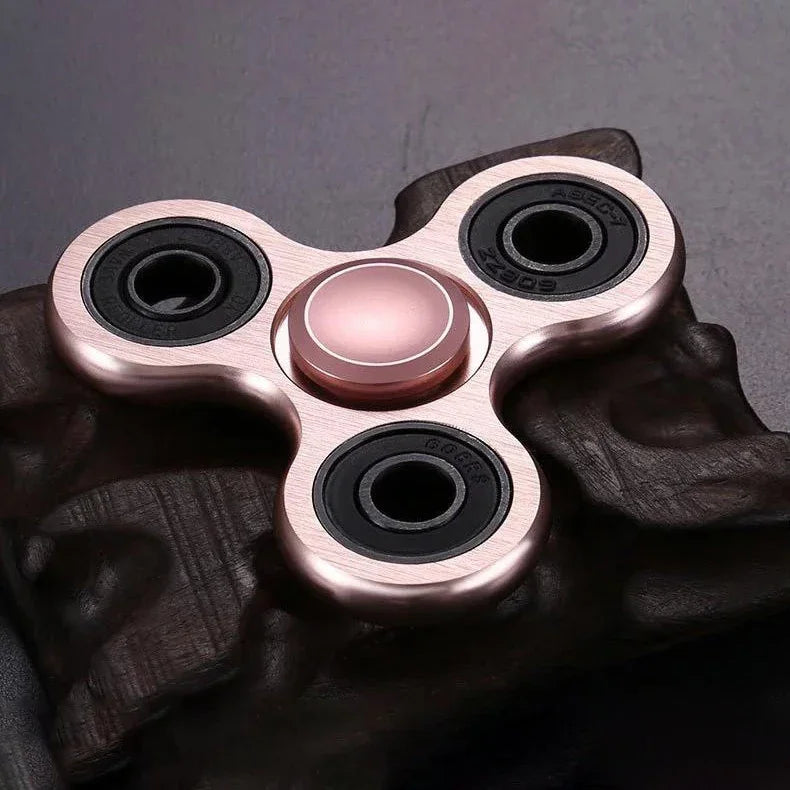 🌀 Aluminum Alloy Fidget Spinner – Stress Relief Toy for Adults & Kids
