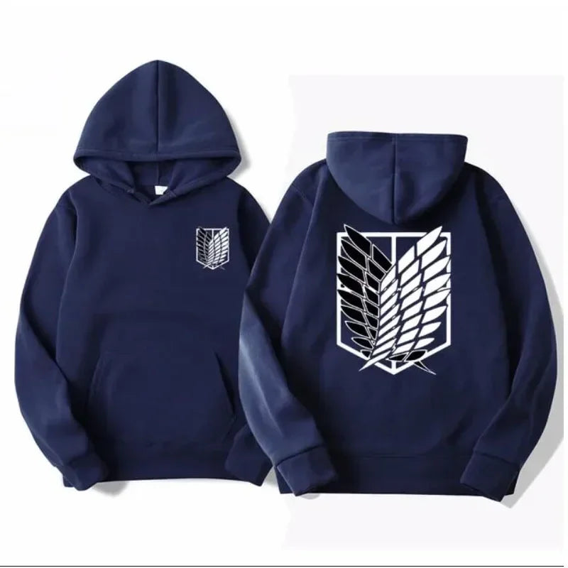 ⚔ Attack on Titan Hoodie – Unisex Anime Streetwear Pullover
